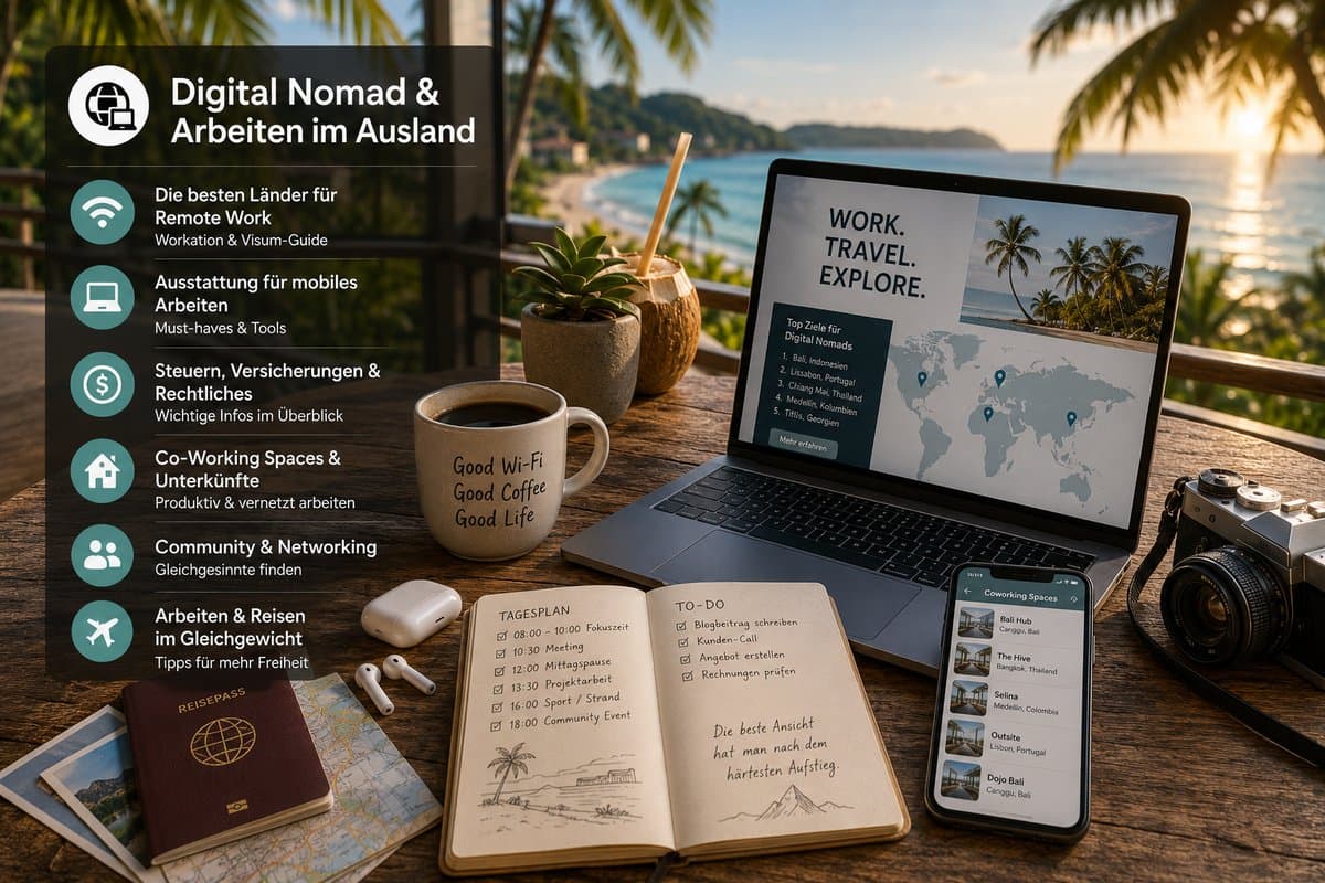 Digital Nomad & Arbeiten im Ausland